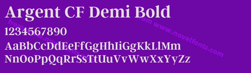 Argent CF Demi BoldPreview