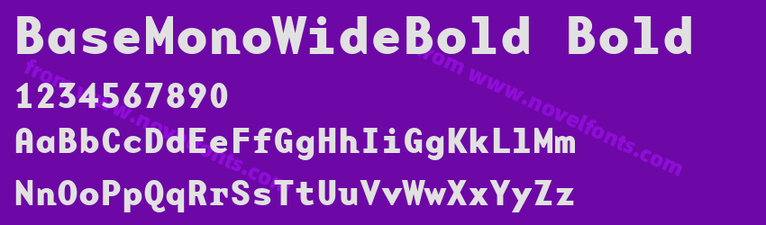 BaseMonoWideBold BoldPreview
