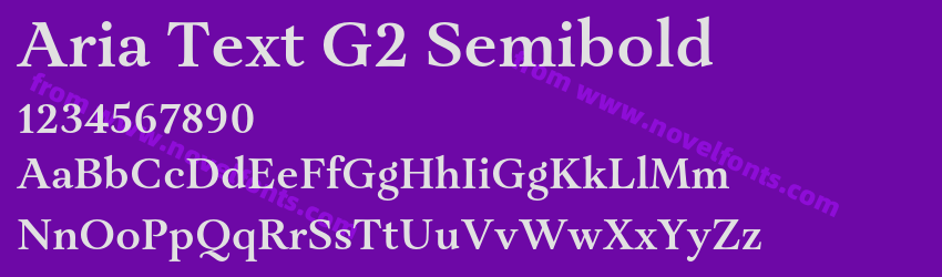 Aria Text G2 SemiboldPreview