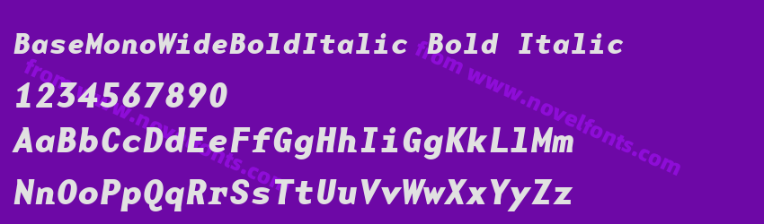 BaseMonoWideBoldItalic Bold ItalicPreview