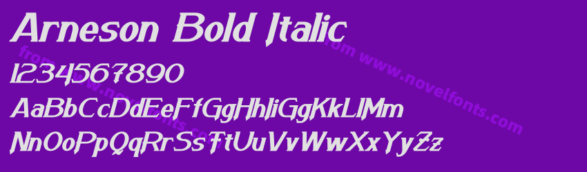 Arneson Bold ItalicPreview