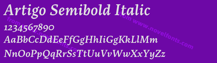 Artigo Semibold ItalicPreview