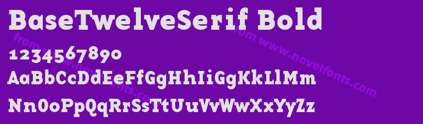 BaseTwelveSerif BoldPreview