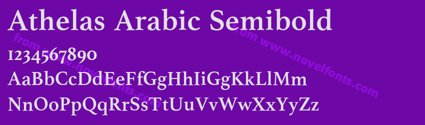 Athelas Arabic SemiboldPreview