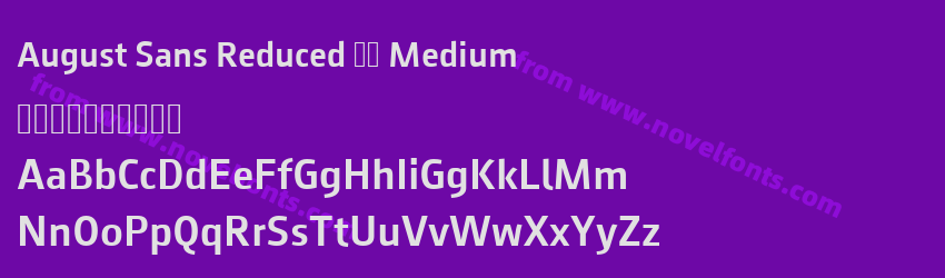 August Sans Reduced 65 MediumPreview