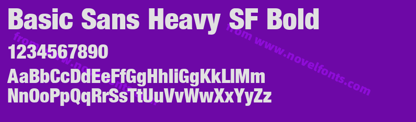 Basic Sans Heavy SF BoldPreview