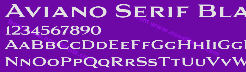 Aviano Serif BlackPreview