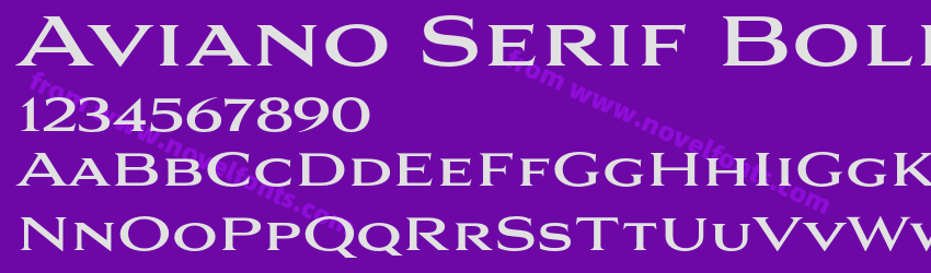 Aviano Serif BoldPreview