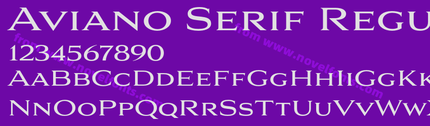 Aviano Serif RegularPreview