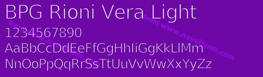 BPG Rioni Vera LightPreview