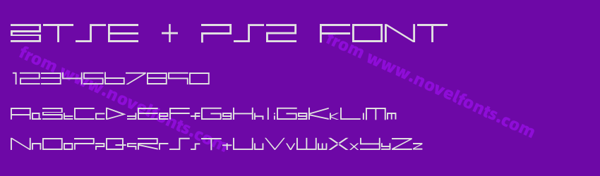 BTSE + PS2 FONTPreview