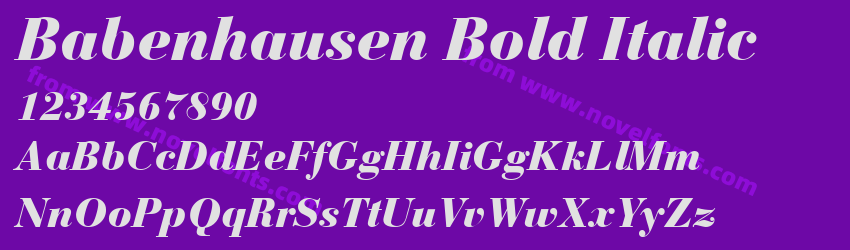 Babenhausen Bold ItalicPreview