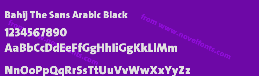 Bahij The Sans Arabic BlackPreview