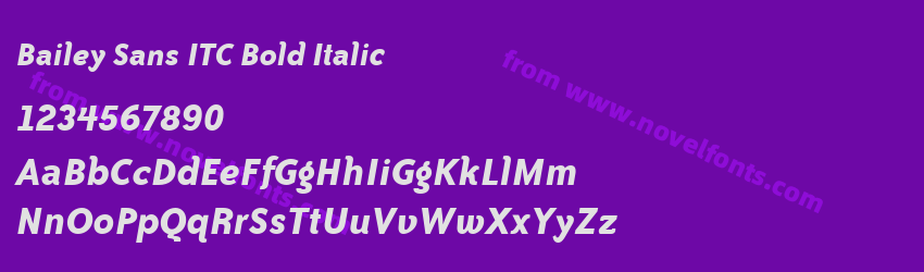 Bailey Sans ITC Bold ItalicPreview