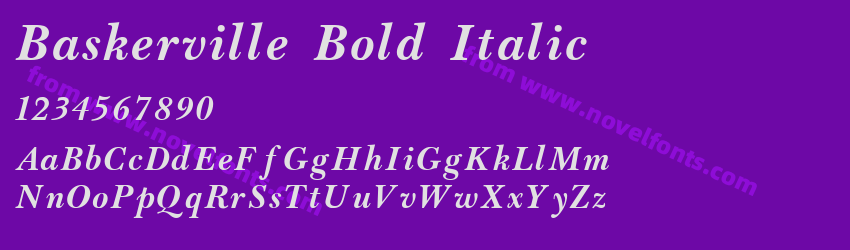 Baskerville Bold ItalicPreview