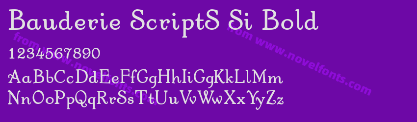 Bauderie ScriptS Si BoldPreview