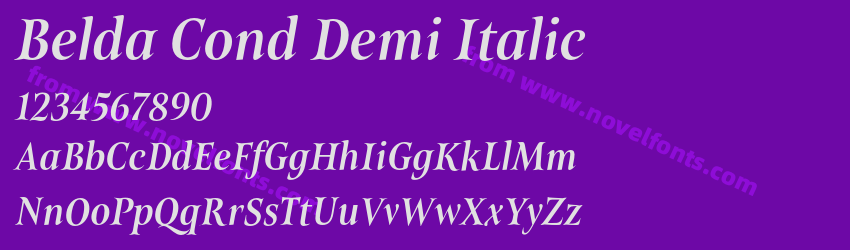 Belda Cond Demi ItalicPreview