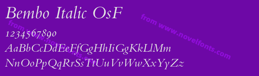 Bembo Italic OsFPreview