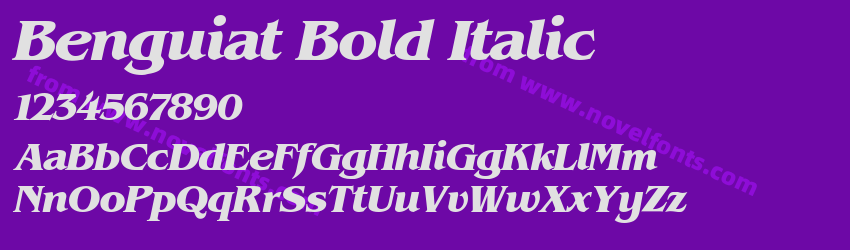 Benguiat Bold ItalicPreview