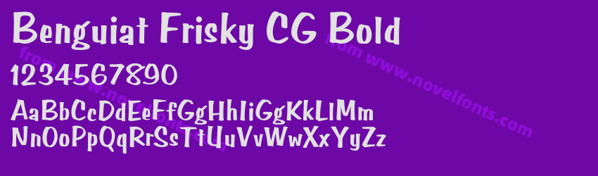 Benguiat Frisky CG BoldPreview