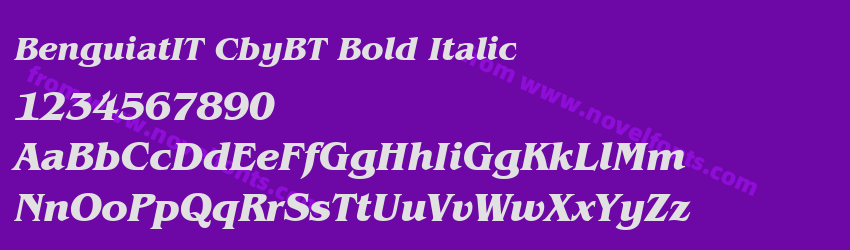 BenguiatIT CbyBT Bold ItalicPreview