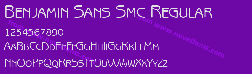 Benjamin Sans Smc RegularPreview