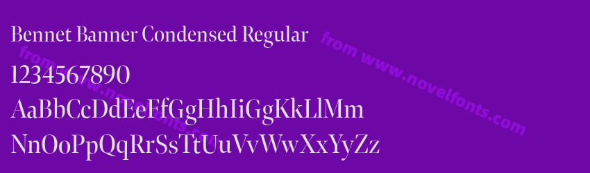 Bennet Banner Condensed RegularPreview