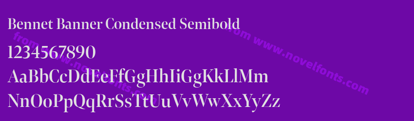 Bennet Banner Condensed SemiboldPreview