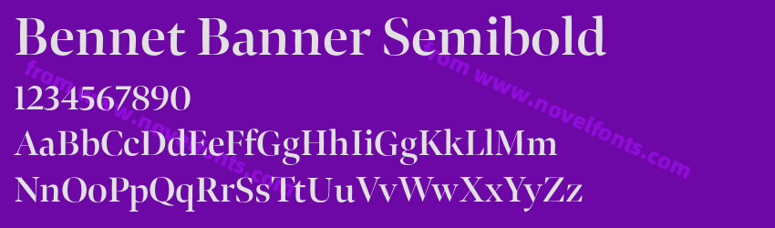 Bennet Banner SemiboldPreview