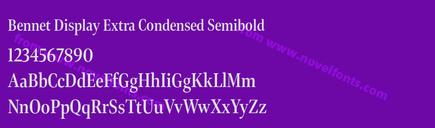 Bennet Display Extra Condensed SemiboldPreview