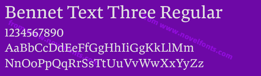 Bennet Text Three RegularPreview