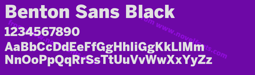 Benton Sans BlackPreview