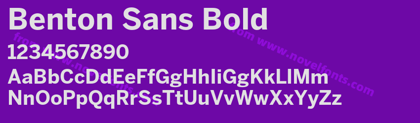 Benton Sans BoldPreview