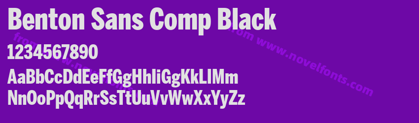 Benton Sans Comp BlackPreview