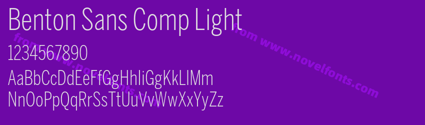 Benton Sans Comp LightPreview