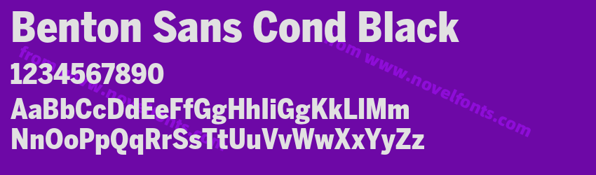 Benton Sans Cond BlackPreview