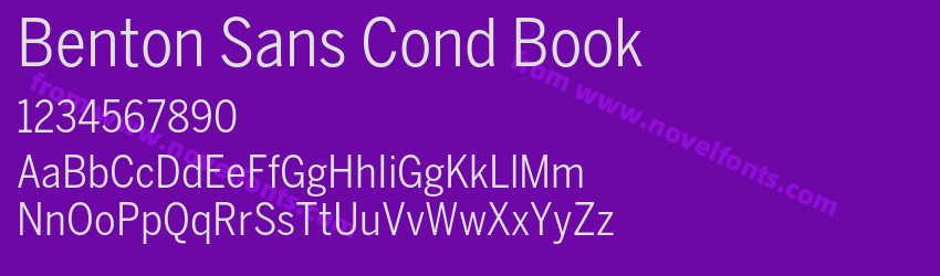 Benton Sans Cond BookPreview