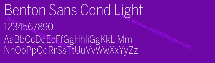 Benton Sans Cond LightPreview