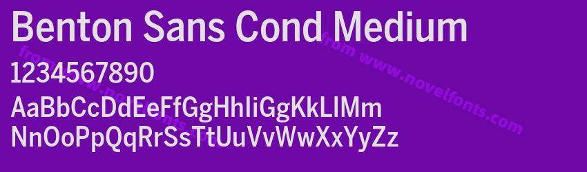 Benton Sans Cond MediumPreview