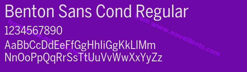 Benton Sans Cond RegularPreview