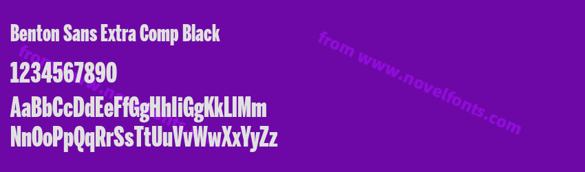 Benton Sans Extra Comp BlackPreview