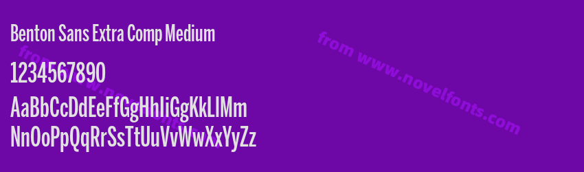 Benton Sans Extra Comp MediumPreview