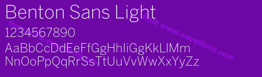 Benton Sans LightPreview