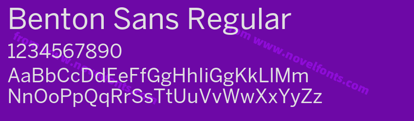 Benton Sans RegularPreview