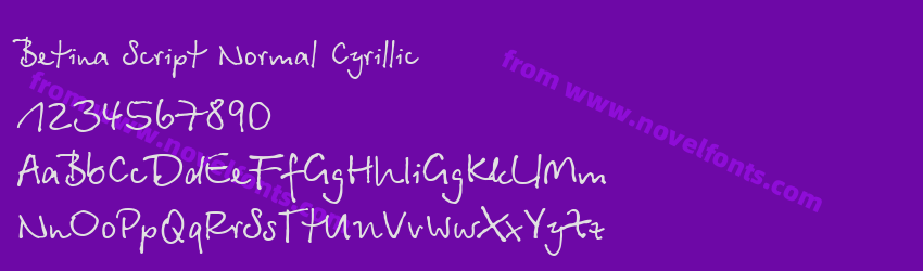 Betina Script Normal CyrillicPreview