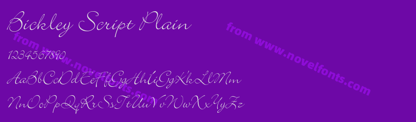 Bickley Script PlainPreview