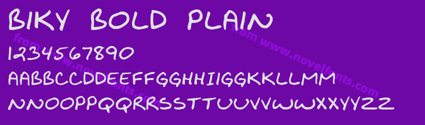 Biky Bold PlainPreview