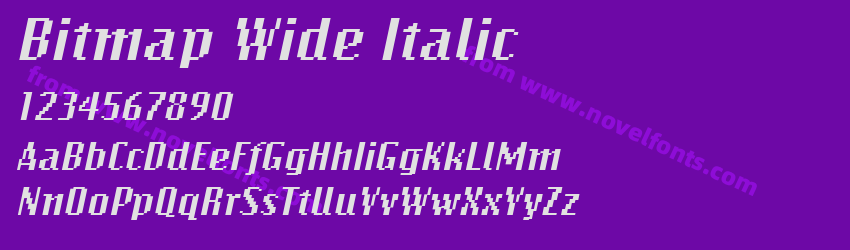 Bitmap Wide ItalicPreview