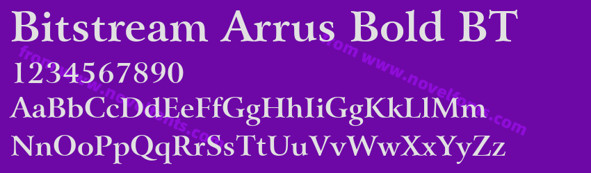 Bitstream Arrus Bold BTPreview