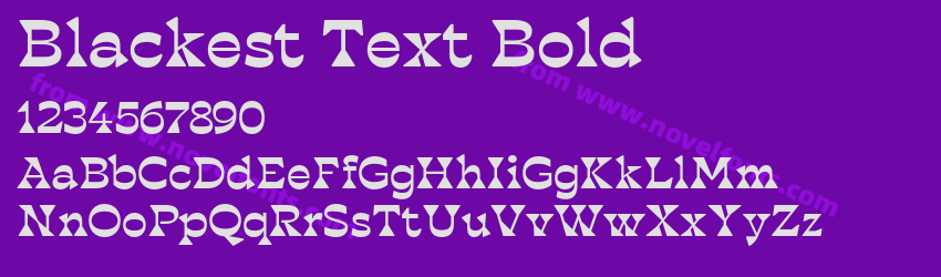 Blackest Text BoldPreview